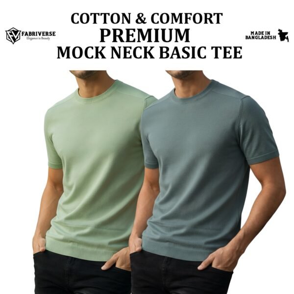 Premium Mock Neck (Lemon-Pastle)