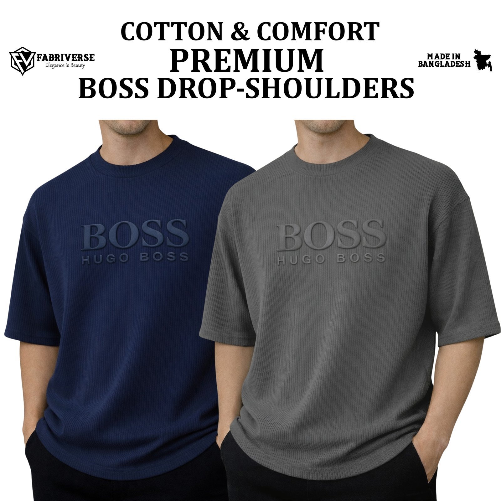 Premium Boss Drop (Petrol Blue-Charcoal)