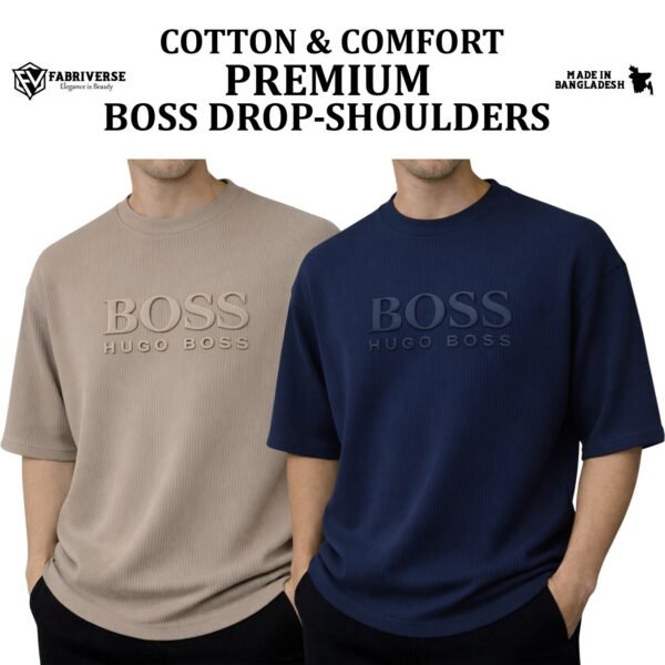 Premium Boss Drop (Biscuit-Petrol Blue)