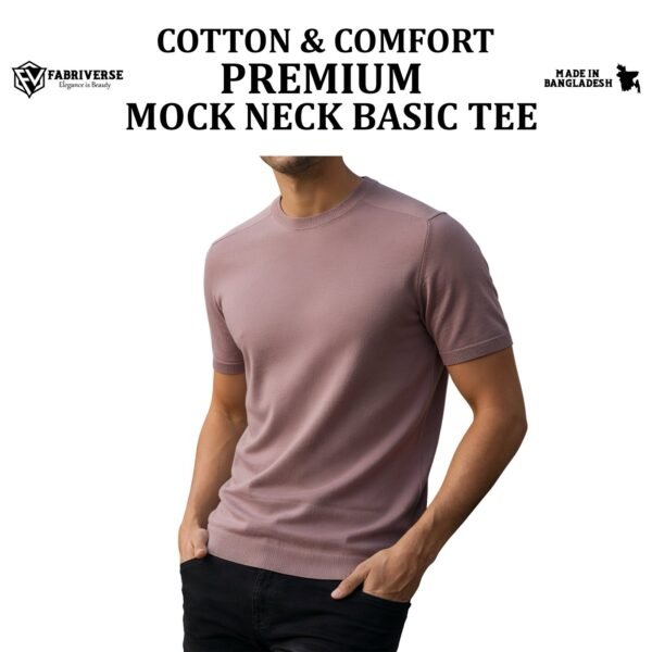 Premium Mock Neck (Brick)