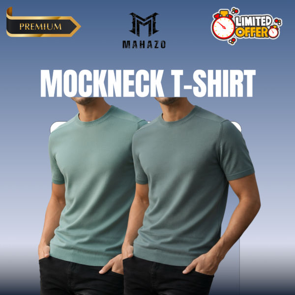 Premium Mock Neck (Mint-Pastle)