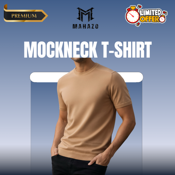 Premium Mock Neck (Beige)