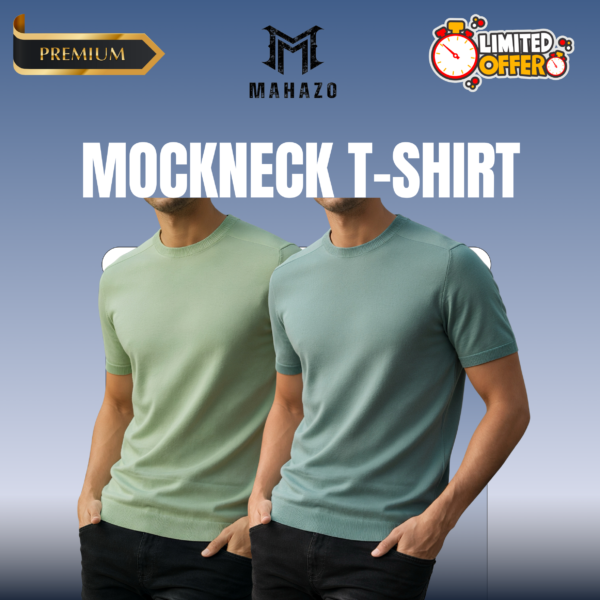 Premium Mock Neck (Lemon-Mint)