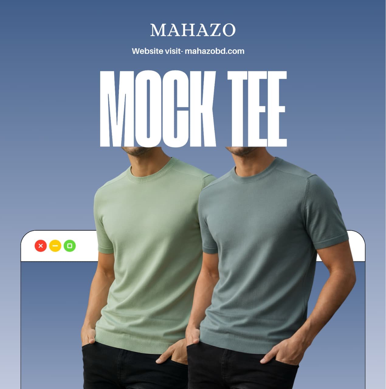 Premium Mock Neck (Lemon-Pastale)