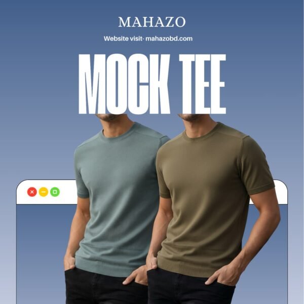 Premium Mock Neck (Boil Olive-Mint)