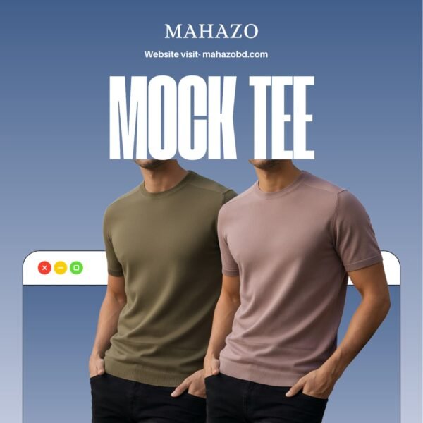Premium Mock Neck (Boil Olive-Brick)