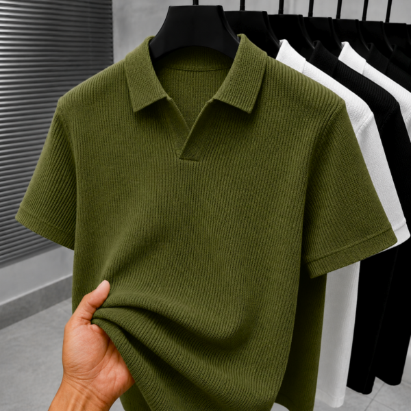 Classic Cuban Polo (Olive)