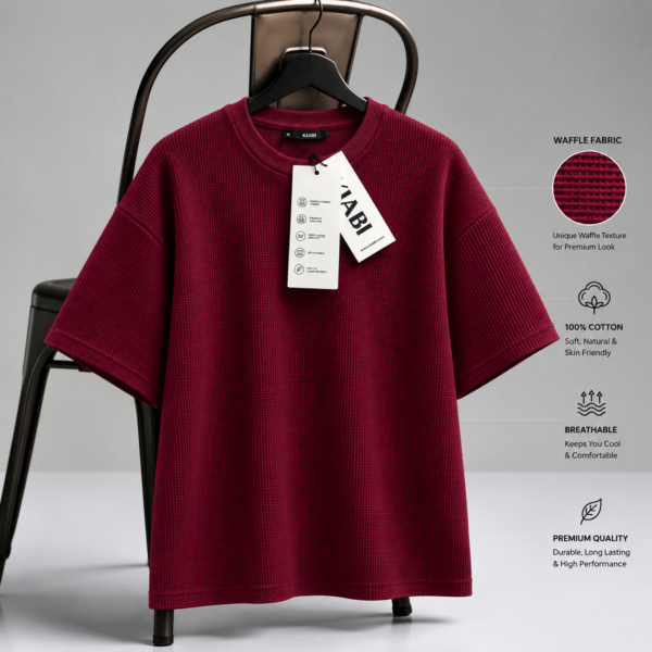 Premium Waffle Drop (Maroon)