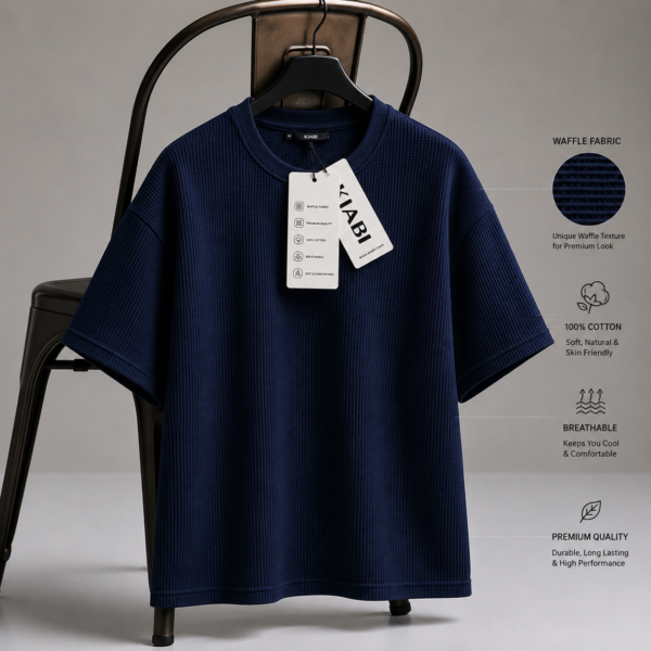 Premium Waffle Drop (Navy)