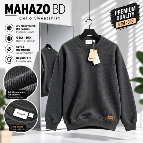 Premium Celio Sweatshirt (Charcoal)