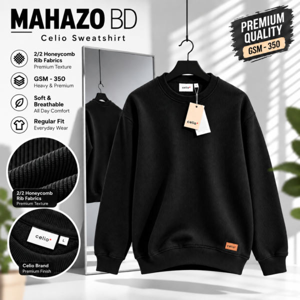 Premium Celio Sweatshirt (Black)
