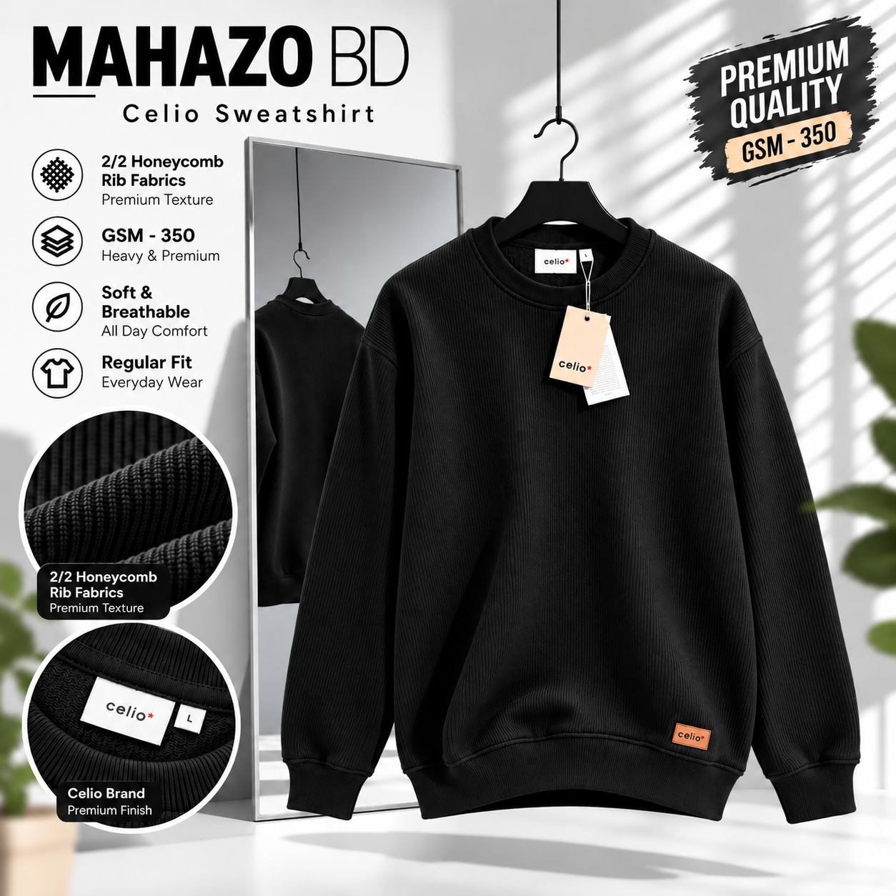 Premium Celio Sweatshirt (Black)