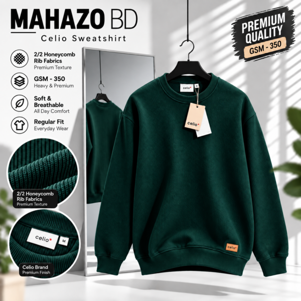 Premium Celio Sweatshirt (B.Green)